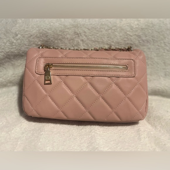 NWT BADGLEY MISCHKA Quilted Vegan Leather Blush pink  purse💗 - Picture 3 of 8